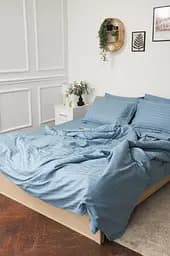 Комплект постельного белья Moon&Star евро 200х220 наволочки 2х50х70 Ultramarine Satin Stripe