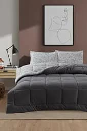 Постільна білизна Moss Kupon Gri з покривалом 195х215 см Moss Home pbe0051878