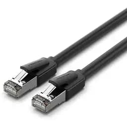 Патч-корд 1м, S/FTP cat 8 RJ-45 black Vention (IKKBF)