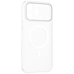 Силіконовий чохол iPhone 17 Pro Max Momax CaseForm Lite Magnetic Case with MagSafe - Матовий прозорий, Transparent (MTAP25XLW)