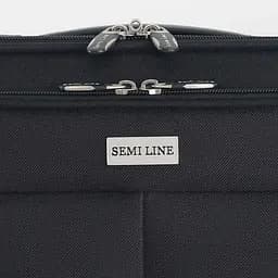 Валіза Semi Line 20 дюймів (S) дюймів (S) Black/Blue Lines (T5753-1) - мініатюра 8