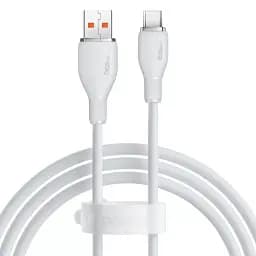 Кабель Baseus Pudding Series Fast Charging Cable USB to Type-C 100W 1.2m P10355703221-00 White