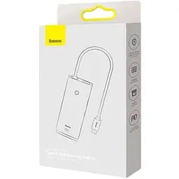 USB-хаб Baseus Lite Series 5-Port Type-C HUB Docking Station Black (WKQX040001) [89299] - мініатюра 7