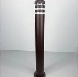 Видовжений світильник в коричневому корпусі для вулиці | Line F | Арт. 8021 80CM CF (стовп)