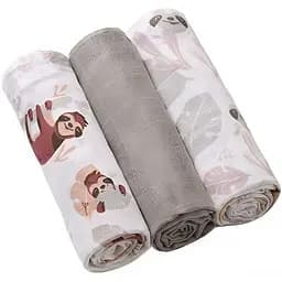 Пеленки BabyOno муслиновые хлопковые 70х70 см 3 шт. серые (348/10)