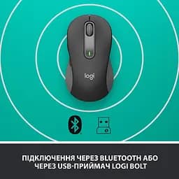 Бездротова миша Logitech Signature M650 L Wireless Mouse Graphite (910-006236) - мініатюра 5