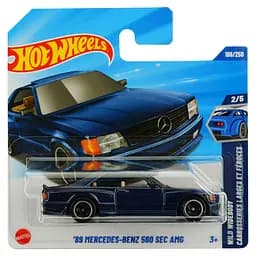 Базова машинка Hot Wheels TWild Widebody 89 Mercedes-Benz 560 SEC AMG синя (5785)  JBB85-N521