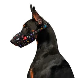 Намордник для собак Waudog Nylon NASA, пластиковий фастекс №4 (35-43 см) (5392) - мініатюра 3