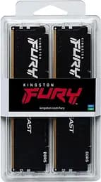 Пам'ять ПК Kingston DDR5 16GB KIT (8GBx2) 5200 FURY Beast Чорний - мініатюра 2