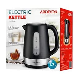 Електрочайник Ardesto Strix 1.7 л чорно-сріблястий (EKL-F19B) - мініатюра 2