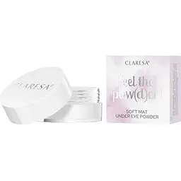 Розсипчаста пудра для зони під очима Claresa Feel The Powder! освітлююча, відтінок 01 (white), 6 г