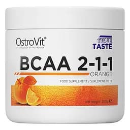 Амінокислота BCAA OstroVit BCAA 2:1:1, 200 грам - Апельсин