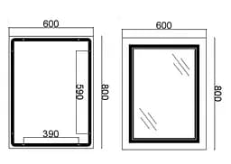 Дзеркало Qtap Cardinal з LED-підсвічуванням Touch QT0478C6080 - мініатюра 12