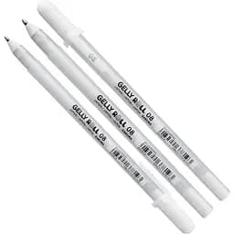 Ручка гелевая Sakura Белая Gelly Roll