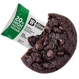 Протеиновое печенье Born Winner Boost со вкусом двойного шоколадного печенья с черникой 75 г