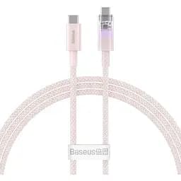 Кабель Baseus Explorer Series Fast Charging Cable with Smart Temperature Control Type-C to Type-C 100W 1 м Babypink