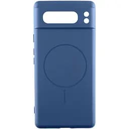 Чохол Silicone Cover Lakshmi Full Camera (AA) with MagFit для Google Pixel 8 Pro Синій / Navy blue