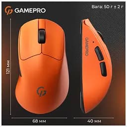 Мишка GamePro Genesis Avenger Wireless/Bluetooth/USB Orange (GM096O) - мініатюра 11