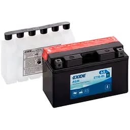 Акумулятор Мото Exide ET7B-BS AGM 6,5Ah (+/-) 85EN 150x65x93 мм