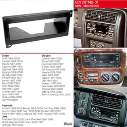 Перехідна рамка ACV Jeep Cherokee, Grand Cherokee, Wrangler (281145-01) - мініатюра 4