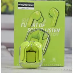 Навушники безпровідні Air31 Ultrapods Max з індикатором зарядки вакуумні Bluetooth Зелені - мініатюра 4