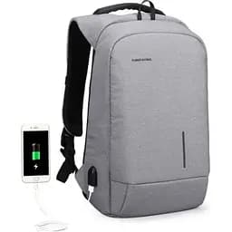 Рюкзак для ноутбука Kingsons 17" laptop backpack Light Grey (KS3149W-D17L) - мініатюра 3