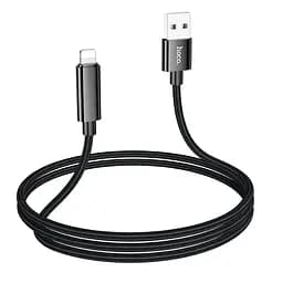 Кабель Hoco U125 Benefit charging data cable з display iP Чорний - мініатюра 3