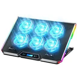 Охолоджувальна підставка для ноутбука до 18 дюймів GamePro GPCP-890 RGB 2xUSB 6xfans