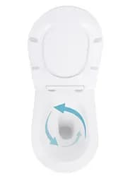 Унітаз підвісний Qtap Robin Ultra Quiet, з сидінням Slim Duroplast/ Soft-close/ Quick Release QT13332381AW - мініатюра 6