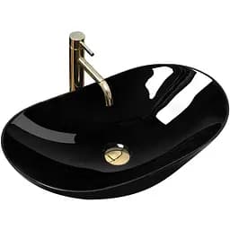 Умивальник Rea Royal 60 black накладний чорний REA-U0445, Чорний