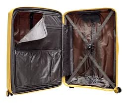 Валіза велика L поліпропілен Airtex 223 78×55×30см 99л Жовтий - мініатюра 4