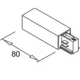 Соединитель левый трехфазный Imperium Light 03002.01.01 Light House