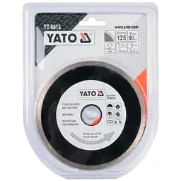 Диск алмазний суцільний YATO Ø=125x5.3x22.2 мм (YT-6013) - мініатюра 2