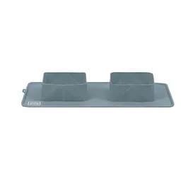 Миска складана Waudog Silicone 385х230х50 мм сірий - мініатюра 2