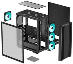 Корпус Deepcool CC560 V2 Black (R-CC560-BKGAA4-G-2) Без БП - мініатюра 11