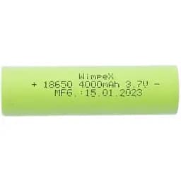 Аккумулятор Wimpex 18650 4000 mAh 3.7V Li-ion аккумуляторная батарейка общего назначения батарея литий ионная Салатова