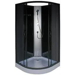 Душовий бокс BRAVO SAN L90GBB, півкруглий, без даху