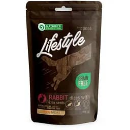 Лакомство для собак ломтики крольчатины с семенами чиа Nature's Protection Lifestyle soft rabbit dices with chia seeds 75 г
