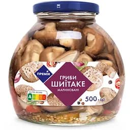 Грибы Шиитаки Премия маринованные стерилизованные 500 г