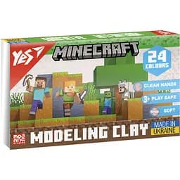 Пластилін Yes Minecraft 24 кольорів 480 г (540682)