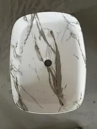 Умивальник накладний Mixxus Premium Bevel-0102 marble 495x370x135 мм MP6519, Мармур - мініатюра 2