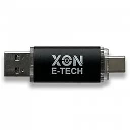 Флеш-накопичувач XON FlashDrive DuoConnect 256GB (USB 3.0 + USB Type-C) Чорний (FX3DX256MB 7584) - мініатюра 2