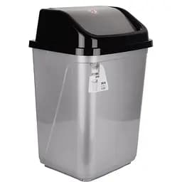Корзина для мусора Violet House Metalic серая 30 л (0098 METALIC с/кр.30 л)