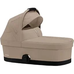 Коляска Cybex Balios S Lux TPE Almond Beige з бампером + Люлька Cybex S Almond Beige бежева - мініатюра 3