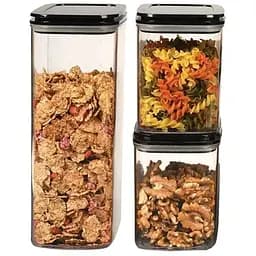 Набір акрилових контейнерів Motek Max Plus 3 шт з кришкою (1,1 л + 2,25 л + 1,1 л) (MAXP-SET 2)