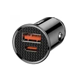 Автозарядное устройство Baseus Circular Plastic 2 порта USB-A+USB-C 30 W CCYS-D01