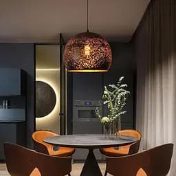 Дизайнерський підвісний світильник Ø35 см Line F MJ1912-350 Чорний