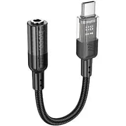 Перехідник Hoco Spirit transparent digital audio converter Type-C to 3.5 мм LS37 15cm DAC