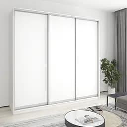 Шкаф-купе трехдверный MebelStar Комбо AL 3ДСП 250x60x240 см Аляска белый (MBS-2035)