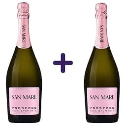 Вино ігристе San Mare Prosecco DOC Spumante екстрасухе біле 11% 1.5 л (2 шт. х 0.75 л)